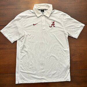Men’s Alabama Crimson Tide Nike Dri-Fit Polo (White)